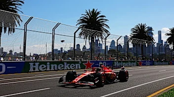 MELBOURNE, AUSTRALIA - MARCH 22: Carlos Sainz of Spain driving (55) the Ferrari SF-24 on track