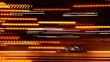 BAHRAIN, BAHRAIN - FEBRUARY 29: Lewis Hamilton of Great Britain driving the (44) Mercedes AMG