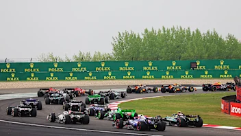 SHANGHAI, CHINA - APRIL 21: Max Verstappen of the Netherlands driving the (1) Oracle Red Bull