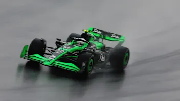 SHANGHAI, CHINA - APRIL 19: Zhou Guanyu of China driving the (24) Kick Sauber C44 Ferrari on track