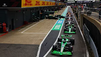 NORTHAMPTON, ENGLAND - JULY 06: Valtteri Bottas of Finland driving the (77) Kick Sauber C44 Ferrari