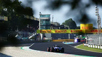 MONZA, ITALY - AUGUST 30: Yuki Tsunoda of Japan driving the (22) Visa Cash App RB VCARB 01 on track
