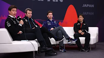 SUZUKA, JAPAN - APRIL 05: Mercedes GP Executive Director Toto Wolff, Bruno Famin, Team Principal of