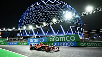 LAS VEGAS, NEVADA - NOVEMBER 21: Kevin Magnussen of Denmark driving the (20) Haas F1 VF-24 Ferrari