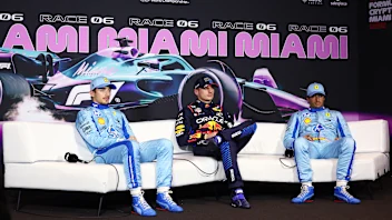 MIAMI, FLORIDA - MAY 04: Pole position qualifier Max Verstappen of the Netherlands and Oracle Red