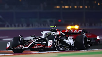 LUSAIL CITY, QATAR - NOVEMBER 30: 7th placed Nico Hulkenberg of Germany and Haas F1 speaks to the