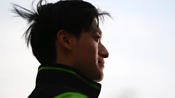 LUSAIL CITY, QATAR - NOVEMBER 28: Zhou Guanyu of China and Stake F1 Team Kick Sauber looks on in