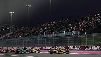 LUSAIL CITY, QATAR - NOVEMBER 29: Lando Norris of Great Britain driving the (4) McLaren MCL38