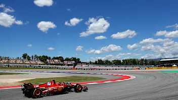 BARCELONA, SPAIN - JUNE 21: Charles Leclerc of Monaco driving the (16) Ferrari SF-24 on track