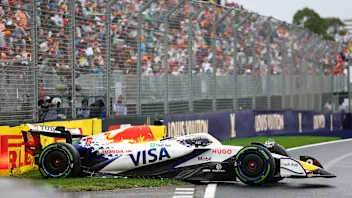 MELBOURNE, AUSTRALIA - MARCH 16: Isack Hadjar of France driving the (6) Visa Cash App Racing Bulls