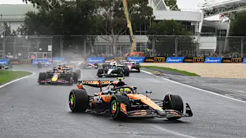MELBOURNE, AUSTRALIA - MARCH 16: Lando Norris of Great Britain driving the (4) McLaren MCL39