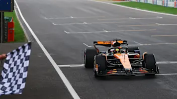 SHANGHAI, CHINA - MARCH 22: Oscar Piastri of Australia driving the (81) McLaren MCL39 Mercedes on