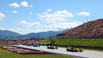 SPIELBERG, AUSTRIA - JUNE 29: Lando Norris of Great Britain driving the (4) McLaren MCL39 Mercedes