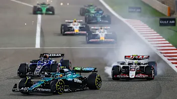 BAHRAIN, BAHRAIN - APRIL 13: Fernando Alonso of Spain driving the (14) Aston Martin F1 Team AMR25