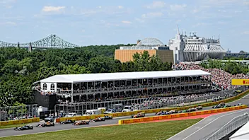 MONTREAL, QUEBEC - JUNE 15: George Russell of Great Britain driving the (63) Mercedes AMG Petronas