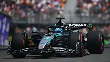 MONTREAL, QUEBEC - JUNE 13: George Russell of Great Britain driving the (63) Mercedes AMG Petronas