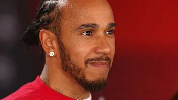 NORTHAMPTON, ENGLAND - JULY 03: Lewis Hamilton of Great Britain and Scuderia Ferrari looks on