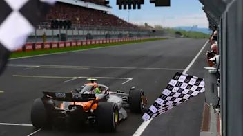 BUDAPEST, HUNGARY - AUGUST 03: Race winner Lando Norris of Great Britain driving the (4) McLaren
