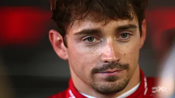 MONZA, ITALY - SEPTEMBER 06: Fourth placed qualifier Charles Leclerc of Monaco and Scuderia Ferrari