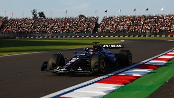 MEXICO CITY, MEXICO - OCTOBER 24: Alexander Albon of Thailand driving the (23) Williams FW47