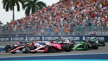 MIAMI, FLORIDA - MAY 04: Isack Hadjar of France driving the (6) Visa Cash App Racing Bulls VCARB 02