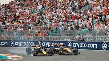 MIAMI, FLORIDA - MAY 04: Max Verstappen of the Netherlands driving the (1) Oracle Red Bull Racing