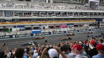 MIAMI, FLORIDA - MAY 03: Andrea Kimi Antonelli of Italy driving the (12) Mercedes AMG Petronas F1