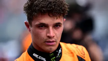 MIAMI, FLORIDA - MAY 03: Sprint winner Lando Norris of Great Britain and McLaren looks on in parc