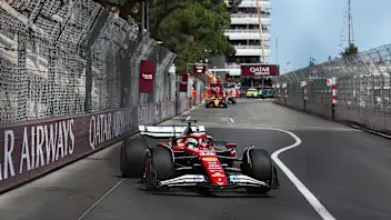 MONTE-CARLO, MONACO - MAY 25: Charles Leclerc of Monaco driving the (16) Scuderia Ferrari SF-25 on