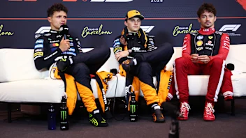 BARCELONA, SPAIN - JUNE 01: Race winner Oscar Piastri of Australia and McLaren Second placed Lando