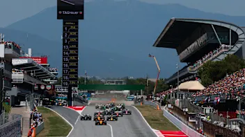 BARCELONA, SPAIN - JUNE 01: Oscar Piastri of Australia driving the (81) McLaren MCL39 Mercedes