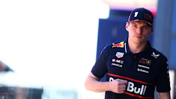 BARCELONA, SPAIN - MAY 29: Max Verstappen of the Netherlands and Oracle Red Bull Racing looks on in