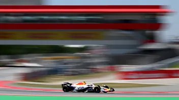 BARCELONA, SPAIN - MAY 30: George Russell of Great Britain driving the (63) Mercedes AMG Petronas