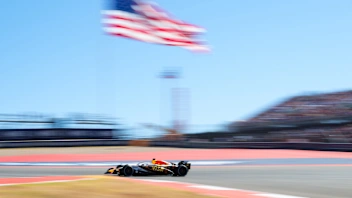 AUSTIN, TEXAS - OCTOBER 19: Isack Hadjar of France driving the (6) Visa Cash App Racing Bulls VCARB