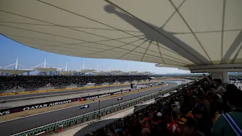 SHANGHAI, CHINA - MARCH 14: A general view of race action during the Sprint race ahead of the F1