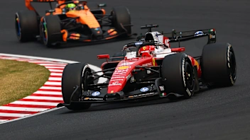 SUZUKA, JAPAN - MARCH 29: Charles Leclerc of Monaco driving the (16) Scuderia Ferrari SF-26 leads