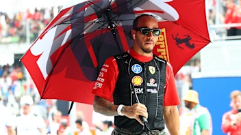 KUALA LUMPUR, MALAYSIA - OCTOBER 04: Lewis Hamilton of Great Britain and Scuderia Ferrari on the