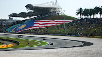 KUALA LUMPUR, MALAYSIA - OCTOBER 02: Charles Leclerc of Monaco driving the (16) Scuderia Ferrari