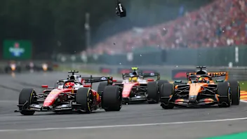 SPA, BELGIUM - JULY 19: Charles Leclerc of Monaco driving the (16) Scuderia Ferrari SF-26 and Oscar