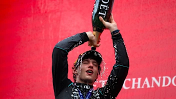 SPA, BELGIUM - JULY 19: Race winner Andrea Kimi Antonelli of Italy and Mercedes AMG Petronas F1