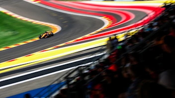 SPA, BELGIUM - JULY 17: Oscar Piastri of Australia driving the (81) McLaren MCL40 Mercedes on track