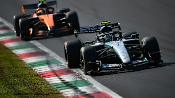 MONZA, ITALY - SEPTEMBER 06: Andrea Kimi Antonelli of Italy driving the (12) Mercedes AMG Petronas