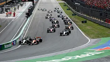 ZANDVOORT, NETHERLANDS - AUGUST 23: Lando Norris of Great Britain driving the (1) McLaren MCL40