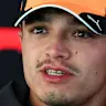 AUSTIN, TEXAS - OCTOBER 22: Lando Norris of Great Britain and McLaren talks to the media during