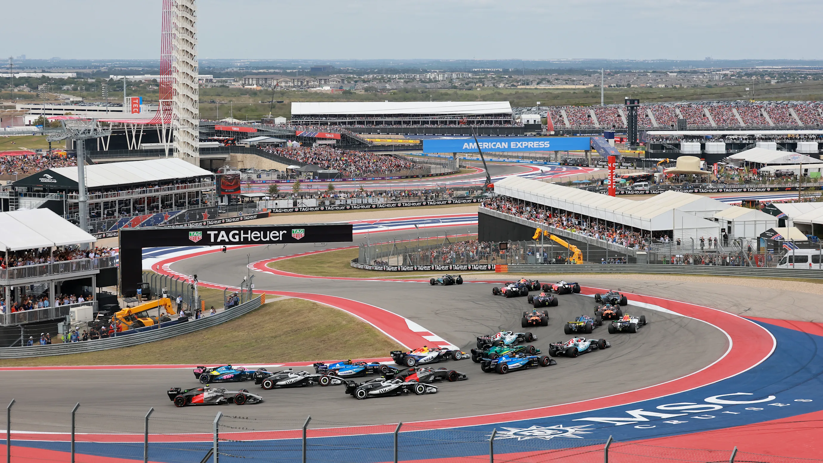 AUSTIN, TEXAS - OCTOBER 25: Andrea Kimi Antonelli of Italy driving the (12) Mercedes AMG Petronas