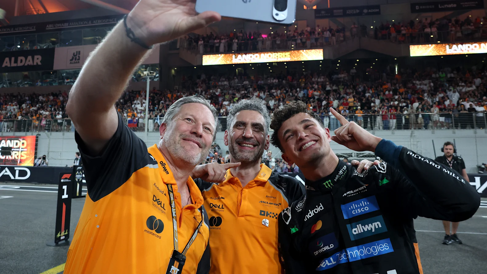 ABU DHABI, UNITED ARAB EMIRATES - DECEMBER 07: Zak Brown, Chief Executive Officer of McLaren