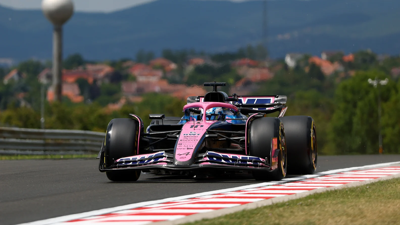 BUDAPEST, HUNGARY - AUGUST 01: Pierre Gasly of France driving the (10) Alpine F1 A525 Renault on