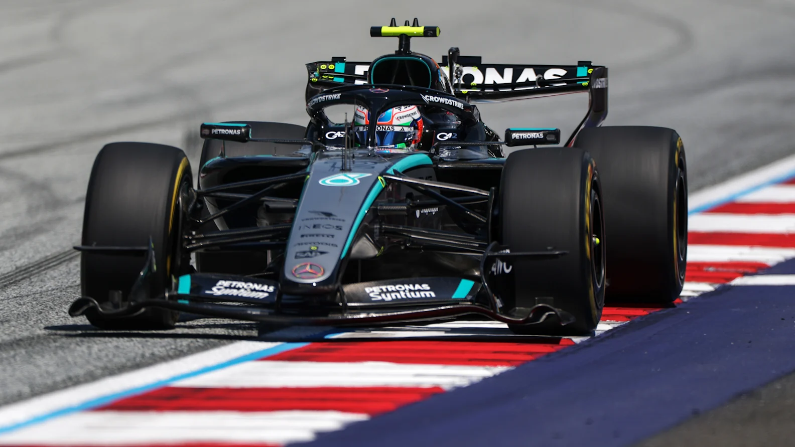 SPIELBERG, AUSTRIA - JUNE 26: Andrea Kimi Antonelli of Italy driving the (12) Mercedes AMG Petronas