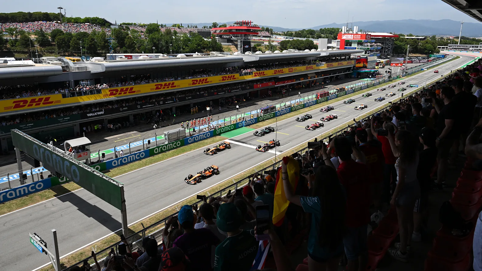 BARCELONA, SPAIN - JUNE 01: Oscar Piastri of Australia driving the (81) McLaren MCL39 Mercedes