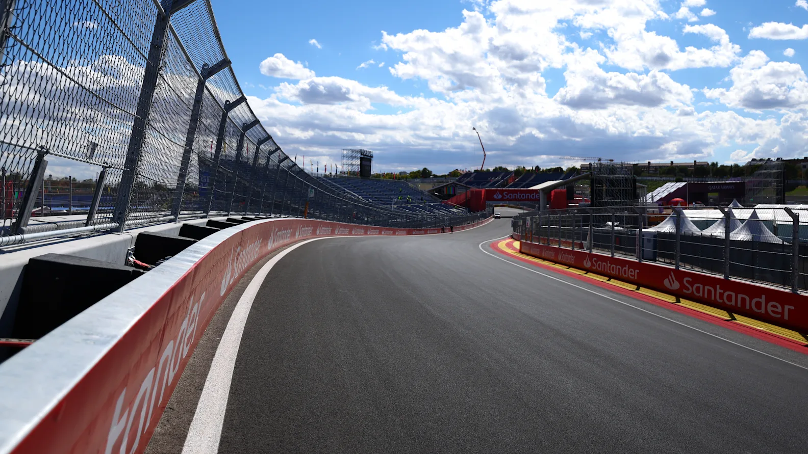 MADRID, SPAIN - SEPTEMBER 09: A general view of the circuit during previews ahead of the F1 Grand